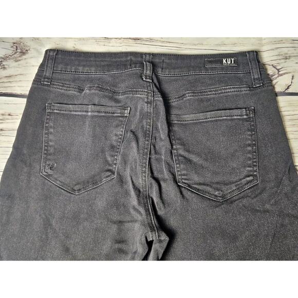 Kut From the Kloth "Donna" Jeans Womens 6 Black High Rise Ankle Skinny Dark - Picture 10 of 13